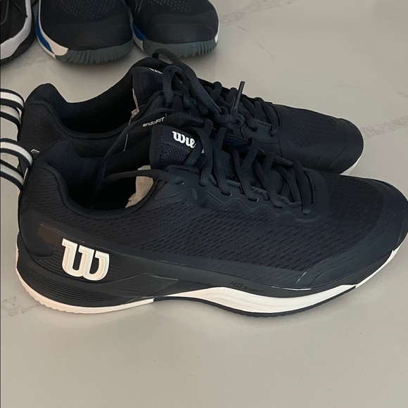 Wilson Dark Navy and White Sports Sneakers - Picture 3 of 5